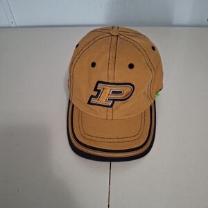Purdue Boilermakers Gold and Black Hat Cap‎ College Licensed Strapback